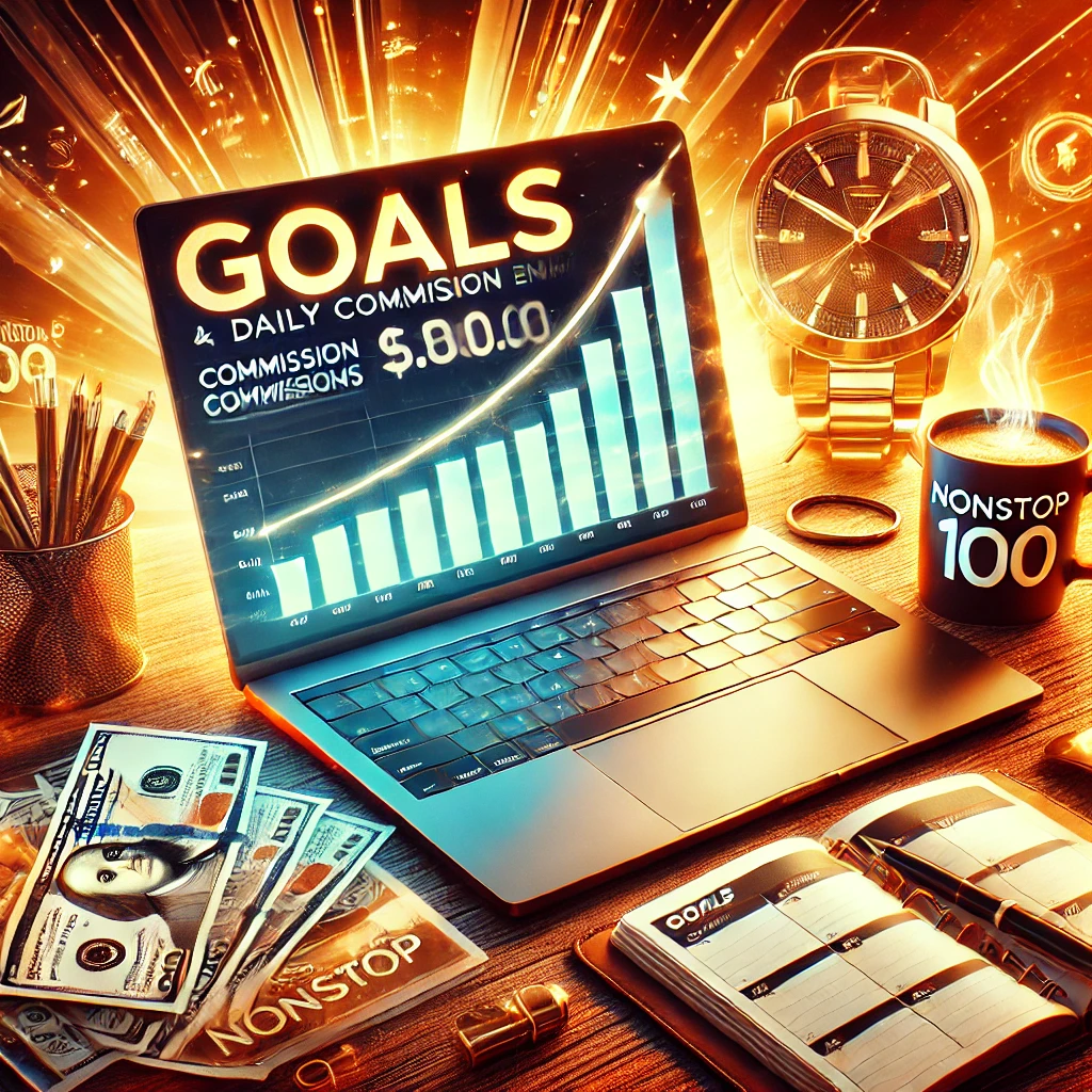 DALL·E 2024-12-09 17.24.33 - An energetic and motivational image representing financial success and online entrepreneurship, featuring a sleek desk setup with a laptop showing hig